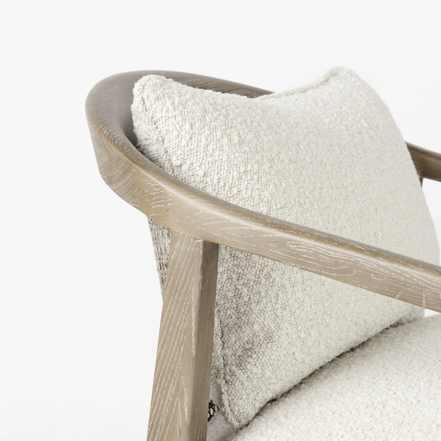 Fusion Light Cane Back Arm Chair By Homeroots