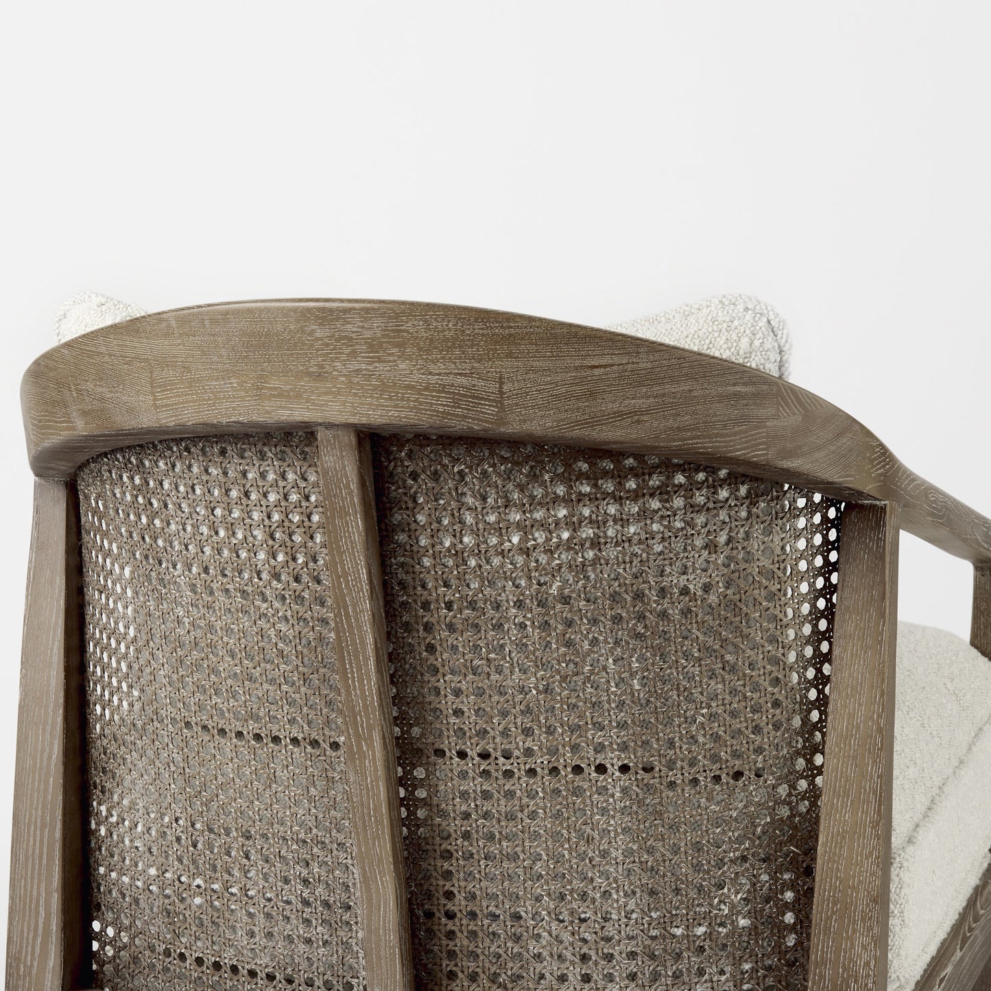 Fusion Light Cane Back Arm Chair By Homeroots