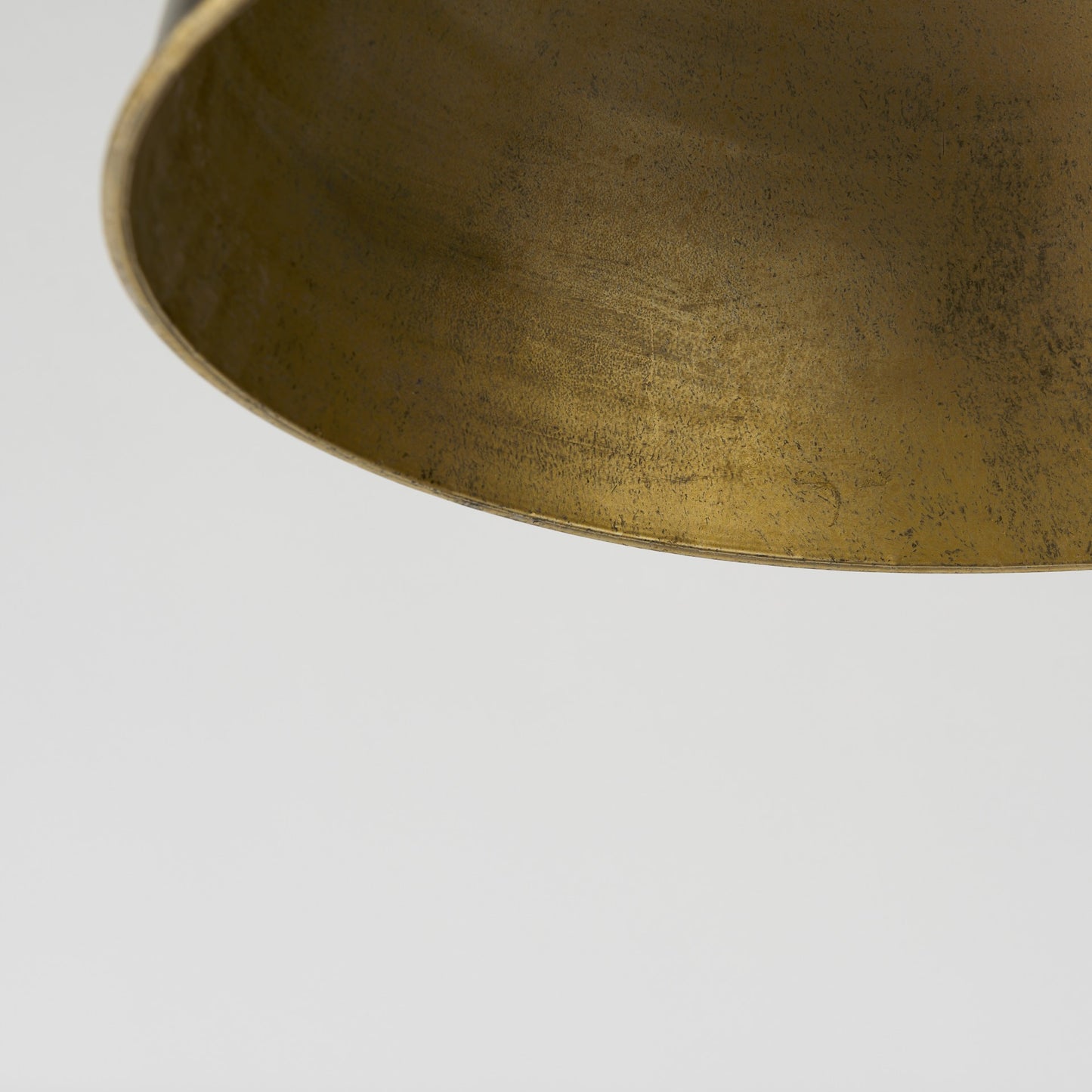 Gold Toned Metal Dome Hanging Pendant Light By Homeroots | Pendant Lamps | Modishstore - 9