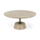 Light Brown Wooden Pedestal Coffee Table By Homeroots