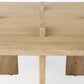 34" Natural Rectangular Coffee Table By Homeroots