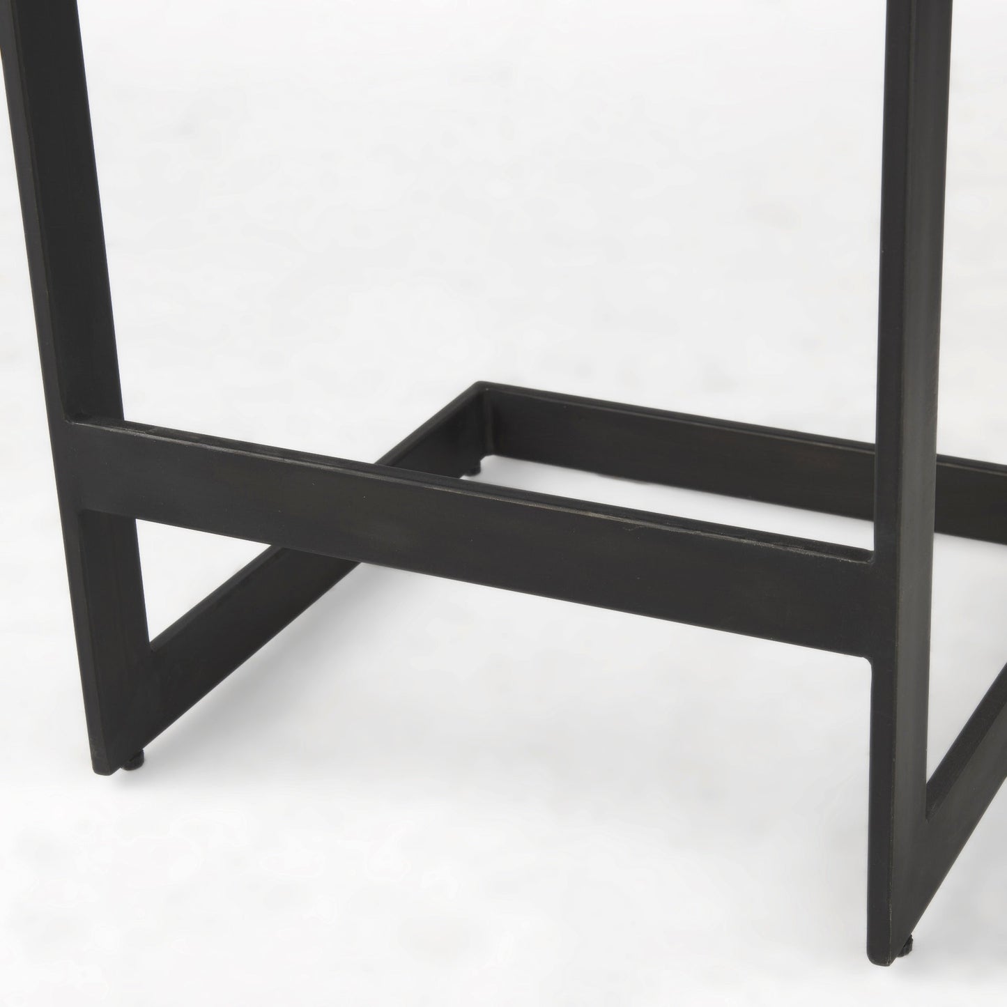 26' Black Cheeky Wood And Metal Counter Stool By Homeroots | Counter Stools | Modishstore - 7