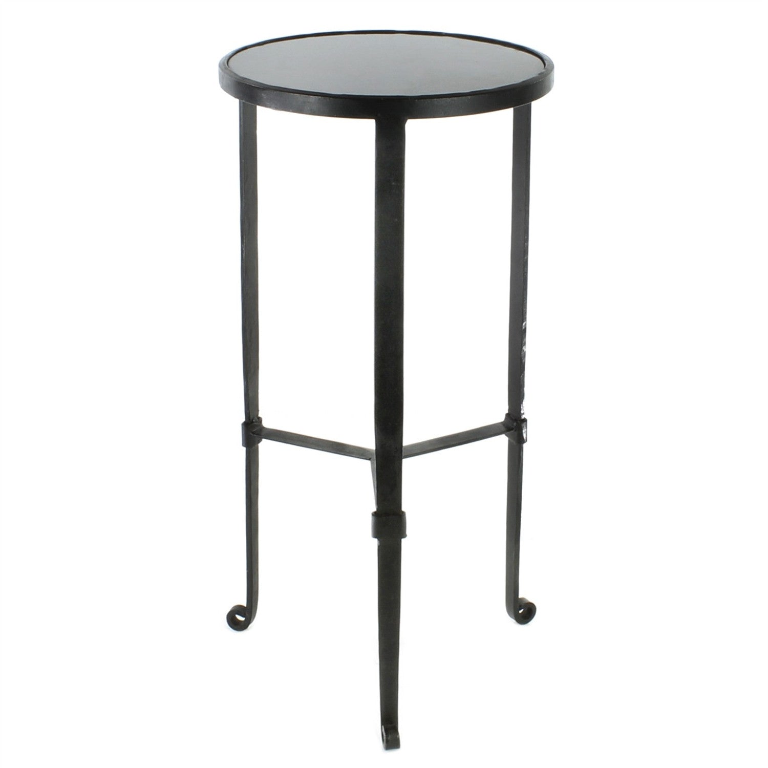 Black and Gray Stone Top Side Table By Homeroots | Side Tables | Modishstore - 2