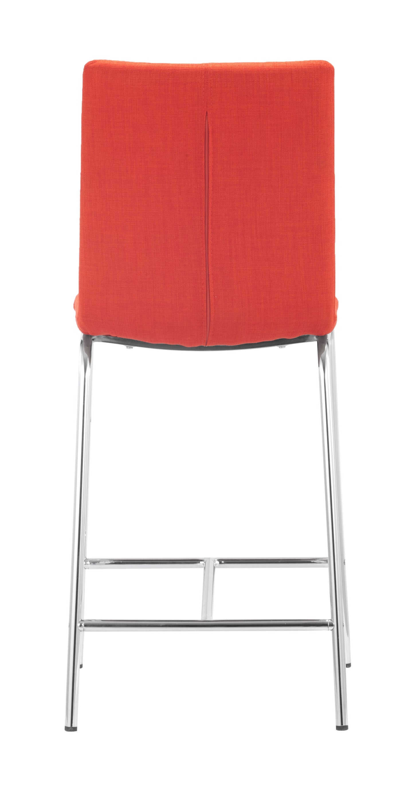 Set Of Two 39" Tangerine Low Back Chairs With Footrest By Homeroots | Bar Stools | Modishstore - 5