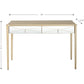 Champagne Finish Console Table By Homeroots