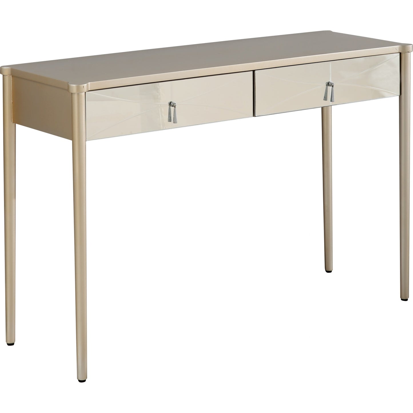 Champagne Finish Console Table By Homeroots