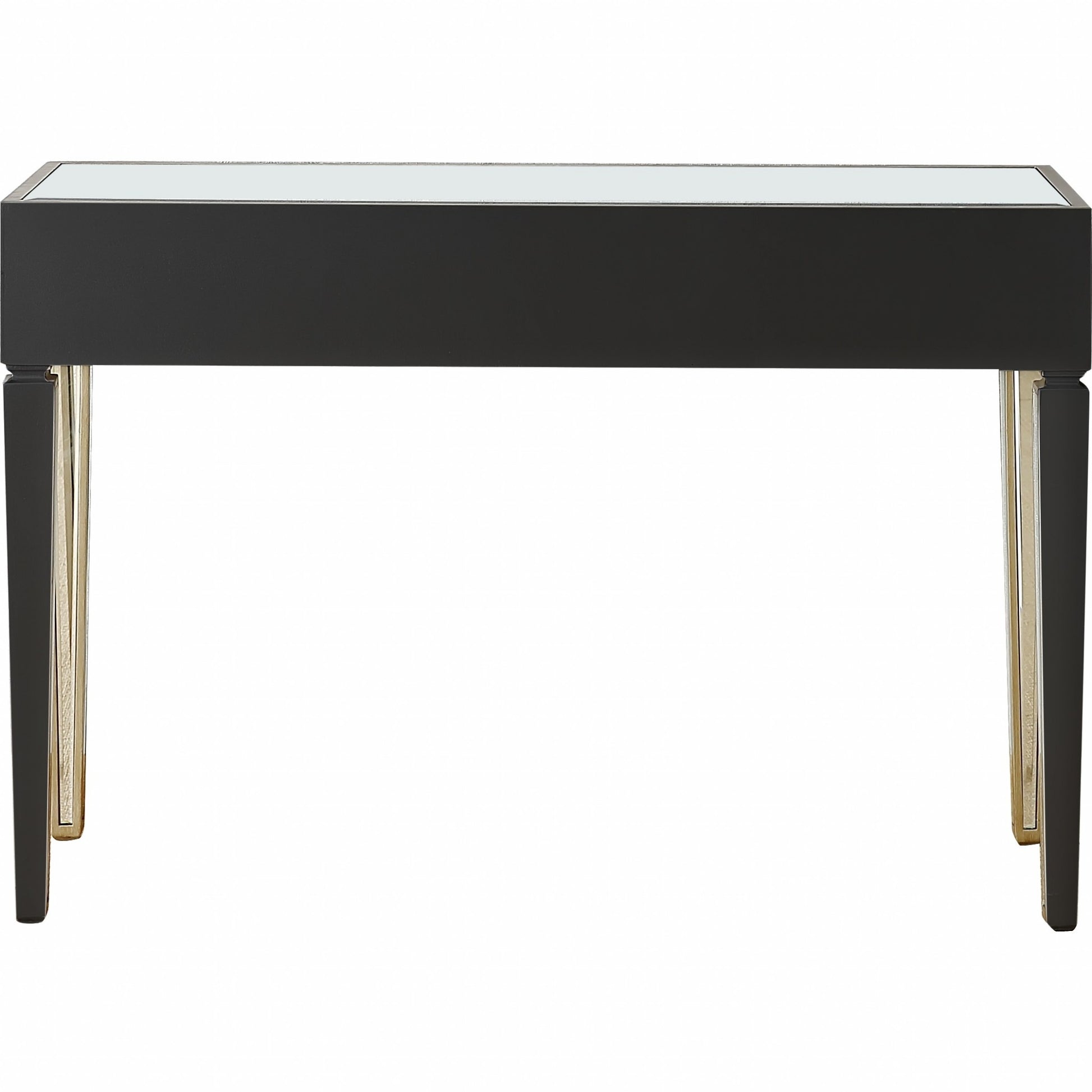 Champagne Finish Console Mirror Table By Homeroots | Console Tables | Modishstore - 7