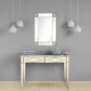 Champagne Finish Mirror and Console Table By Homeroots - 396827