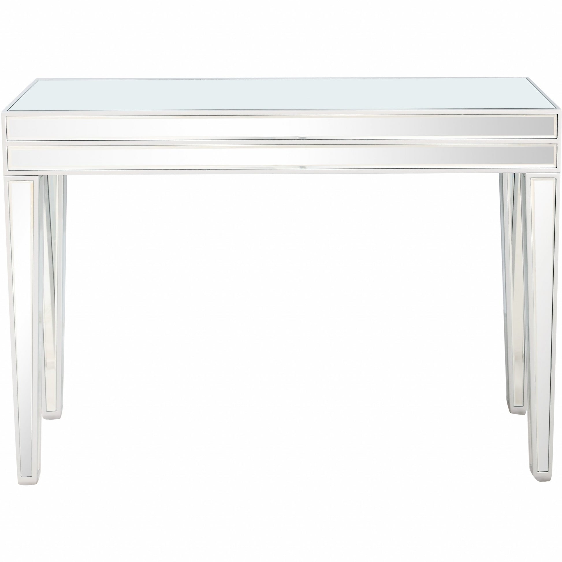 Clear Glass Mirror Console Table By Homeroots | Console Tables | Modishstore