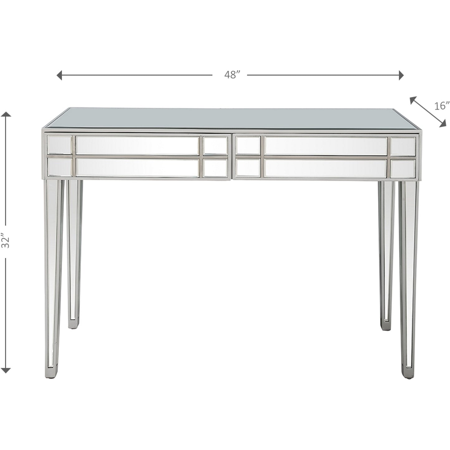 Stainless Steel Console Table By Homeroots | Console Tables | Modishstore - 4