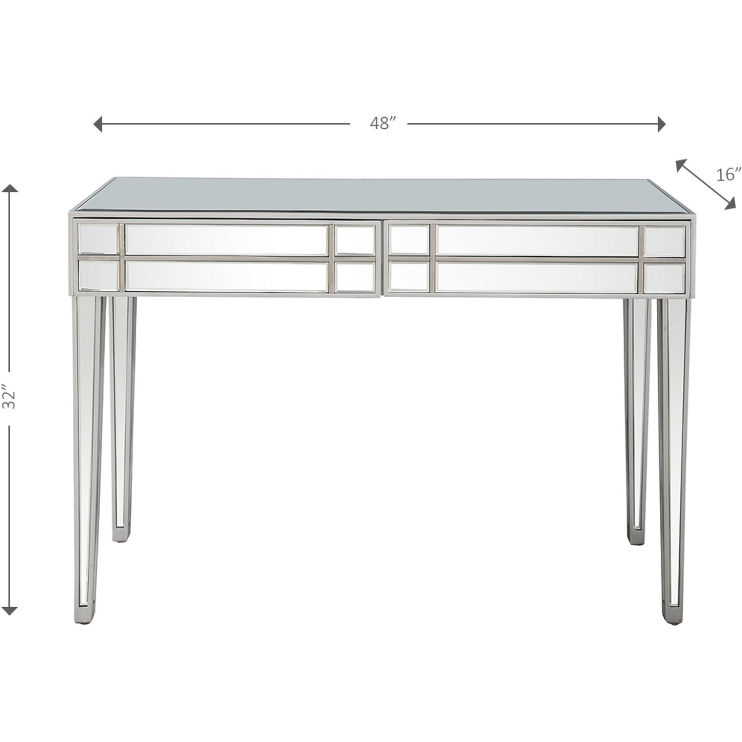 Stainless Steel Console Table By Homeroots | Console Tables | Modishstore - 4