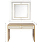 Antiqued Gold Finish Mirror and Console Table By Homeroots - 396841