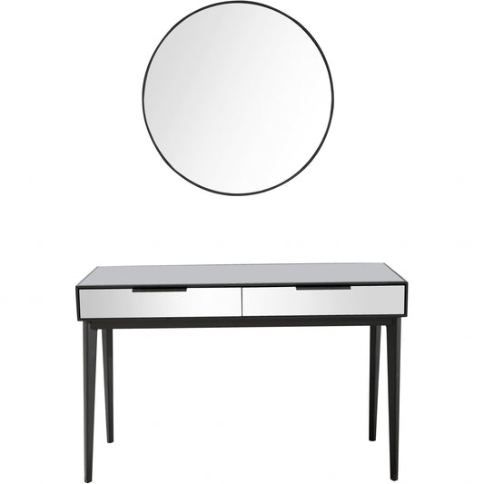 Smokey Grey Mirror and Console Table By Homeroots