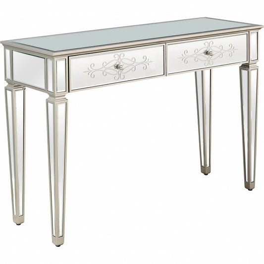 Antiqued Etch Console Table By Homeroots