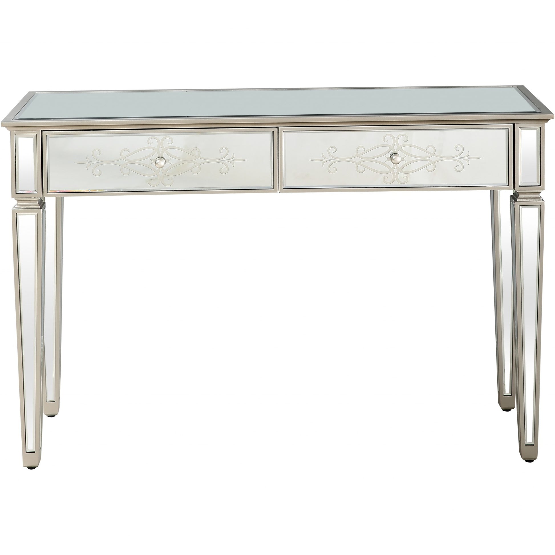 Antiqued Etch Console Table By Homeroots | Console Tables | Modishstore - 4