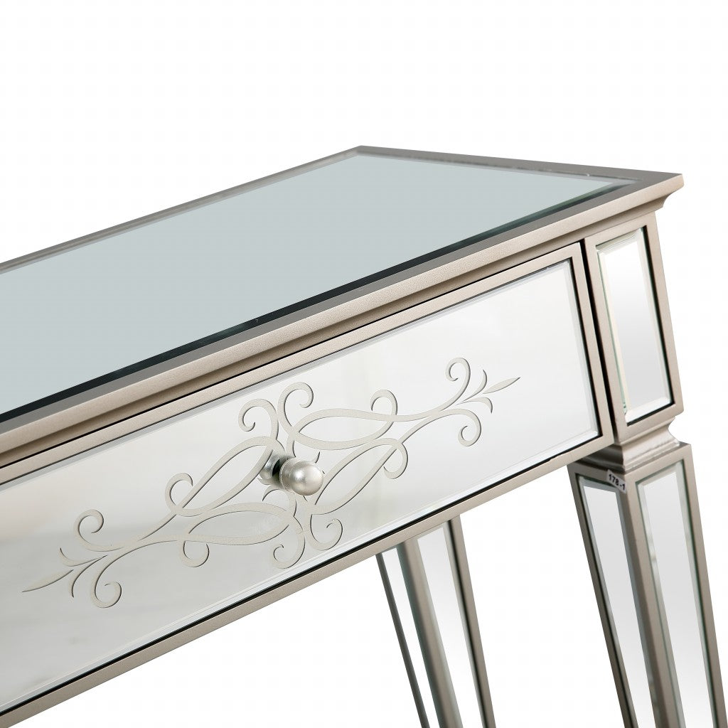 Antiqued Etch Console Table By Homeroots | Console Tables | Modishstore - 8