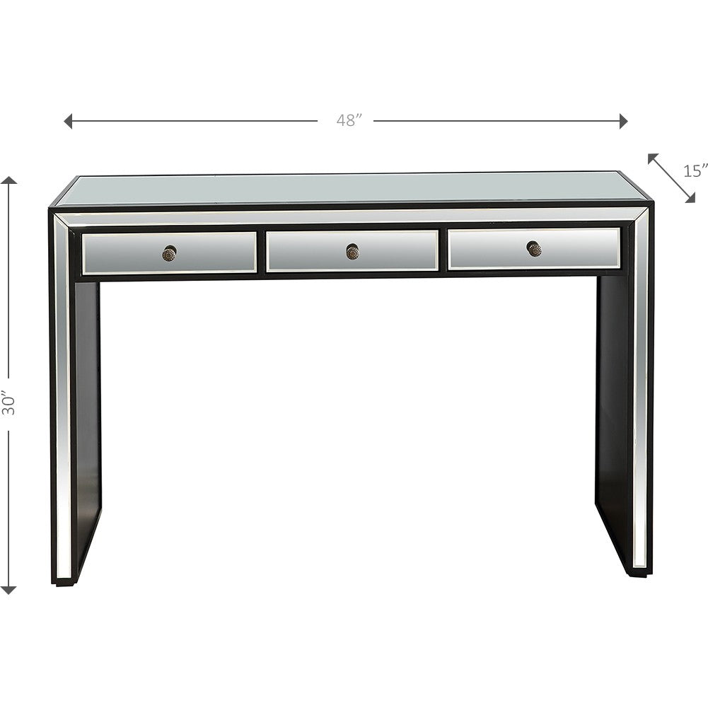 Bold and Black Console Table By Homeroots | Console Tables | Modishstore - 4