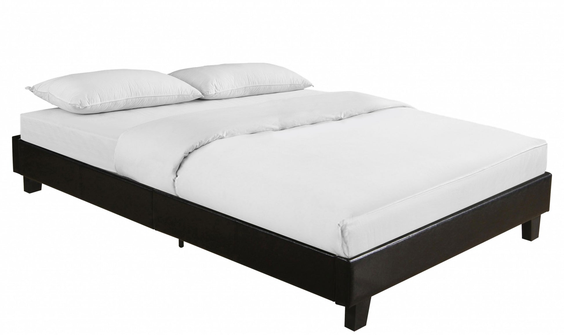 Black Platform Queen Bed By Homeroots - 397005 | Beds | Modishstore - 3