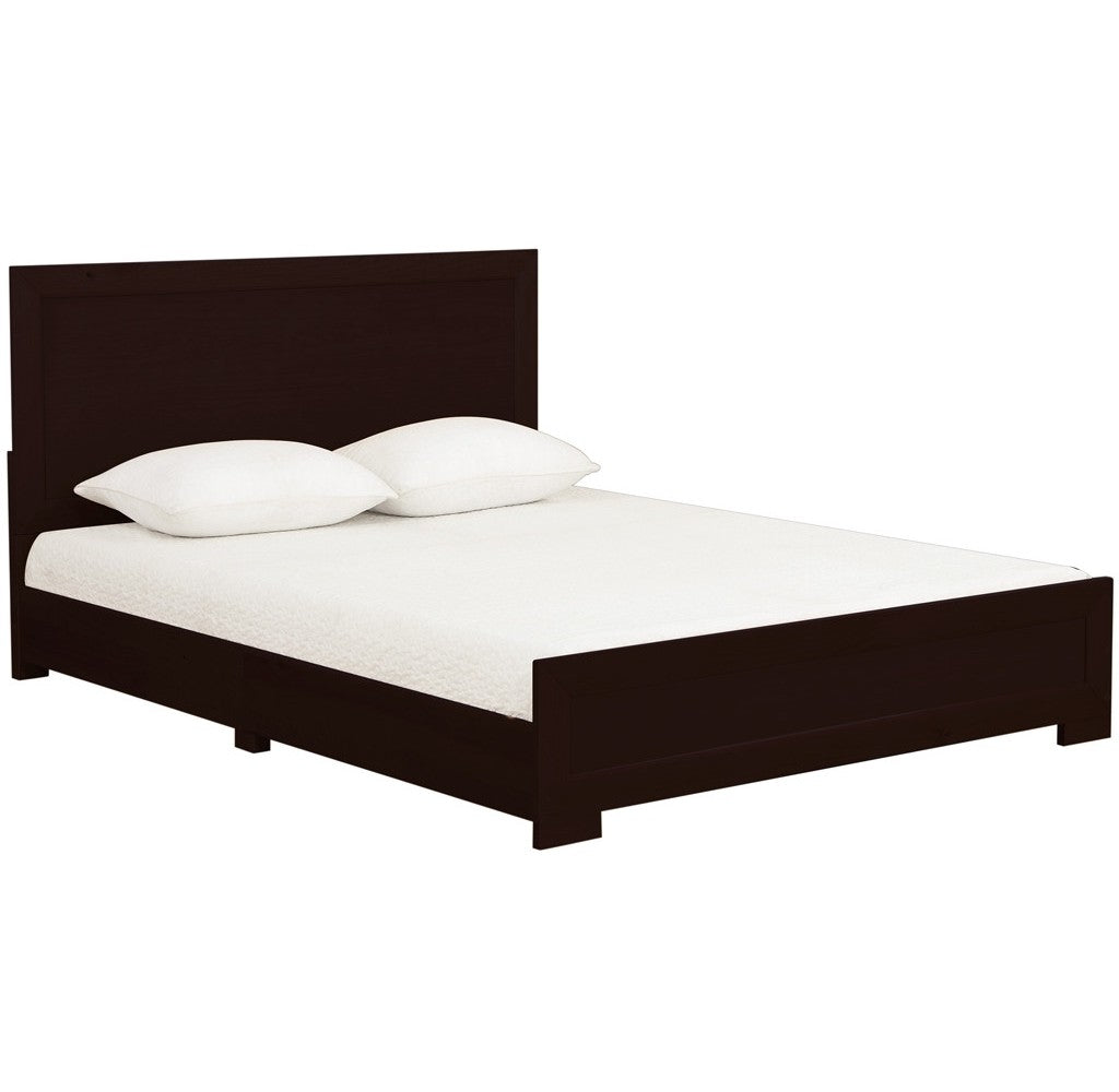 Espresso Wood Twin Platform Bed By Homeroots - 397091 | Beds | Modishstore - 3