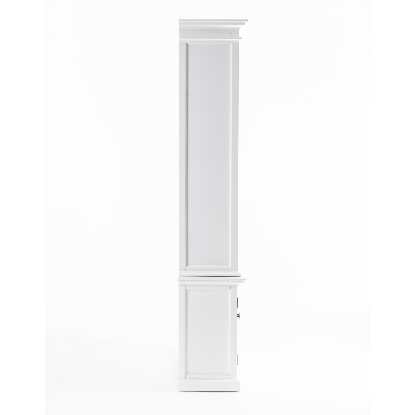 Classic White Single Bay Hutch Unit By Homeroots | Bookcases | Modishstore - 4