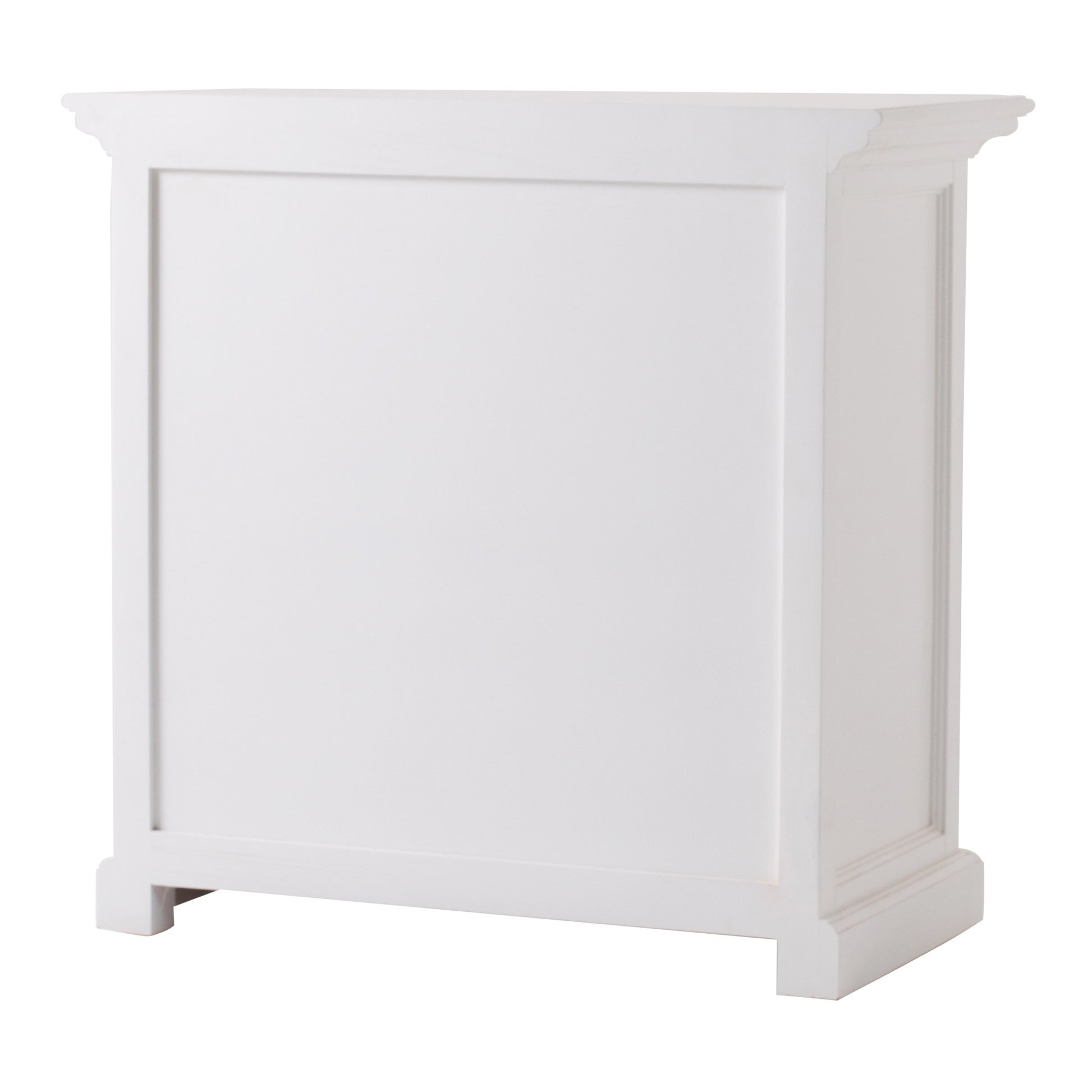 Classic White Large Nightstand With Shelves By Homeroots | Nightstands | Modishstore - 7