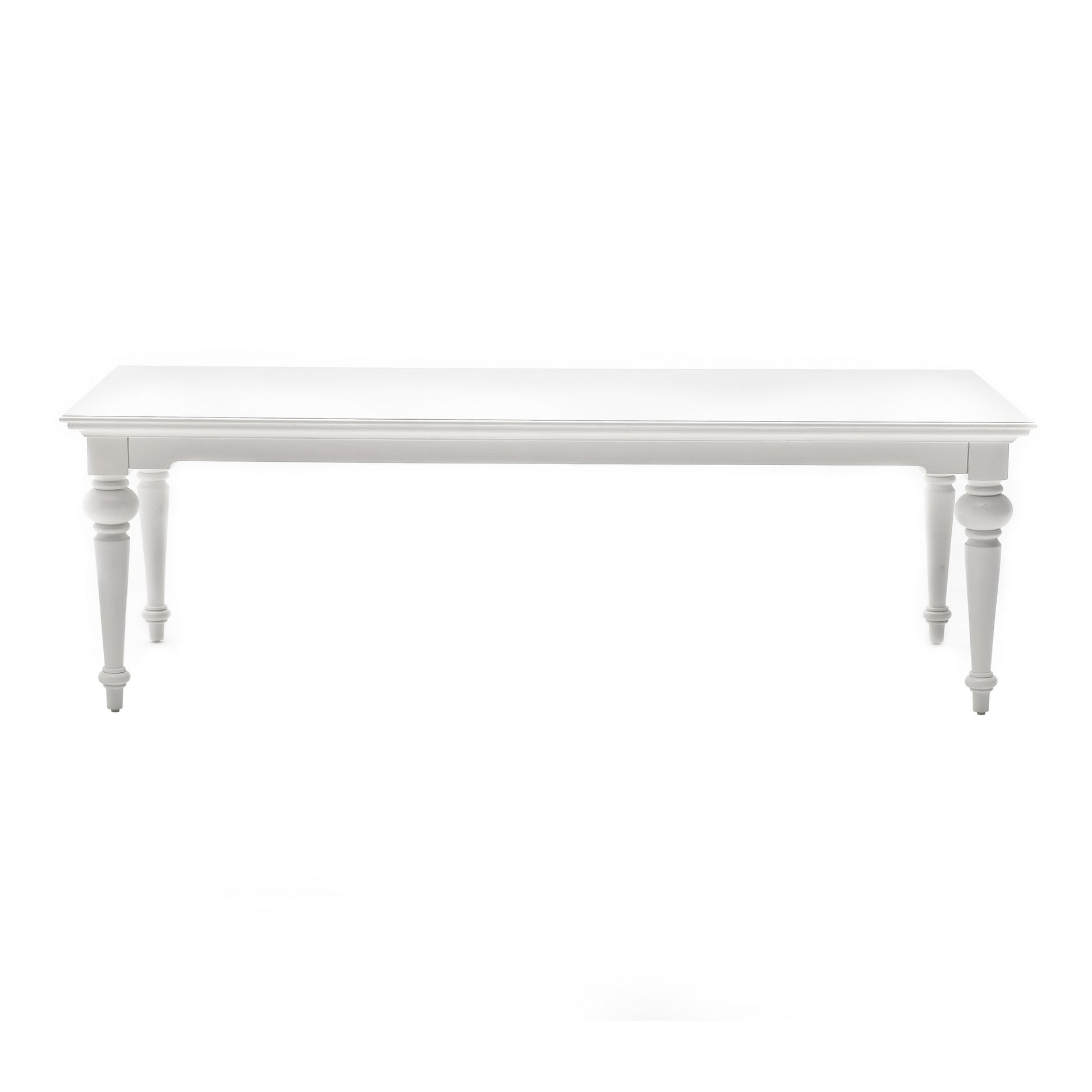 White Modern Farmhouse 94" Dining Table By Homeroots | Dining Tables | Modishstore - 2