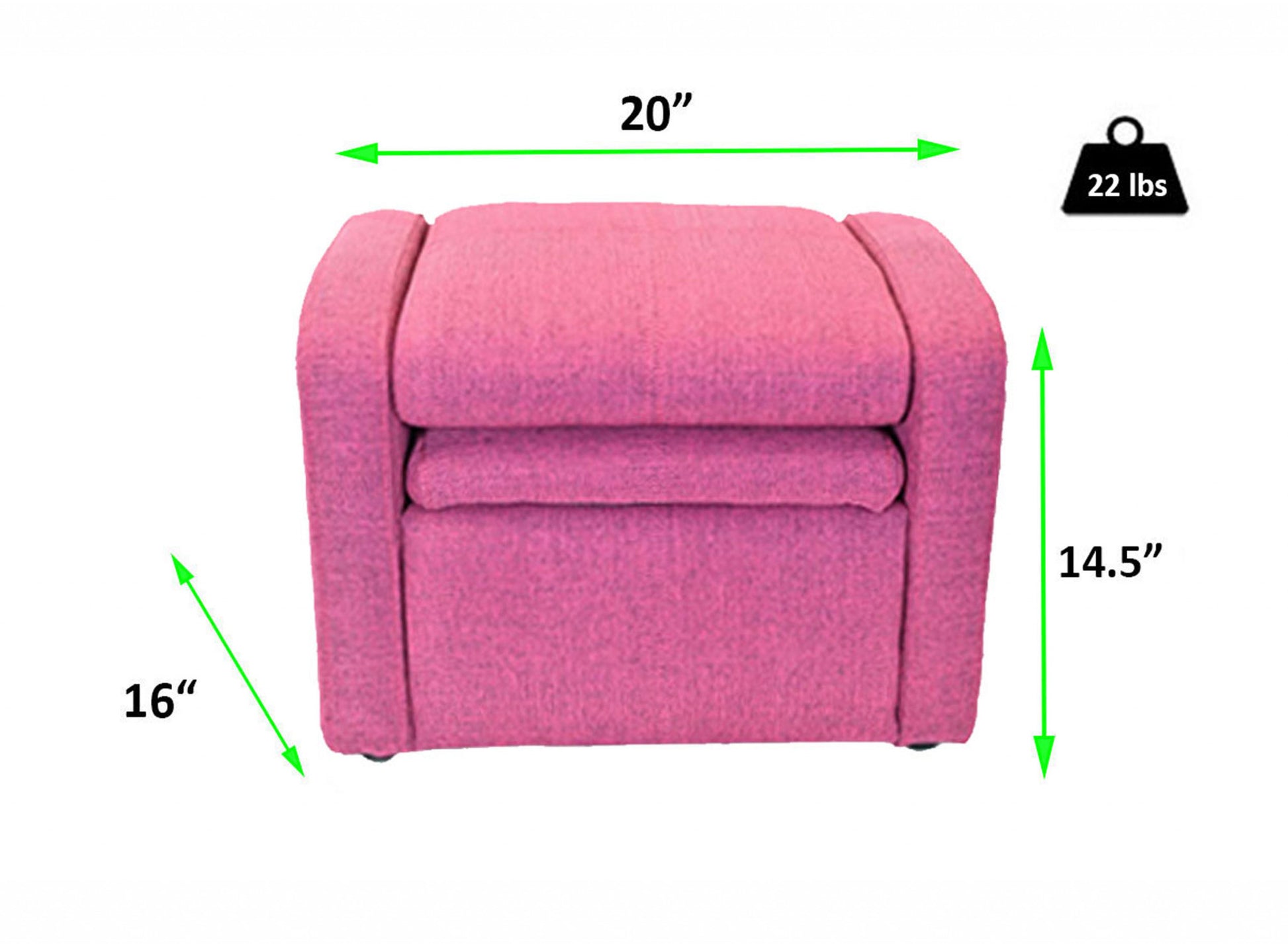 Kids Pink Comfy Upholstered Recliner Chair with Storage By Homeroots | Recliners | Modishstore - 8