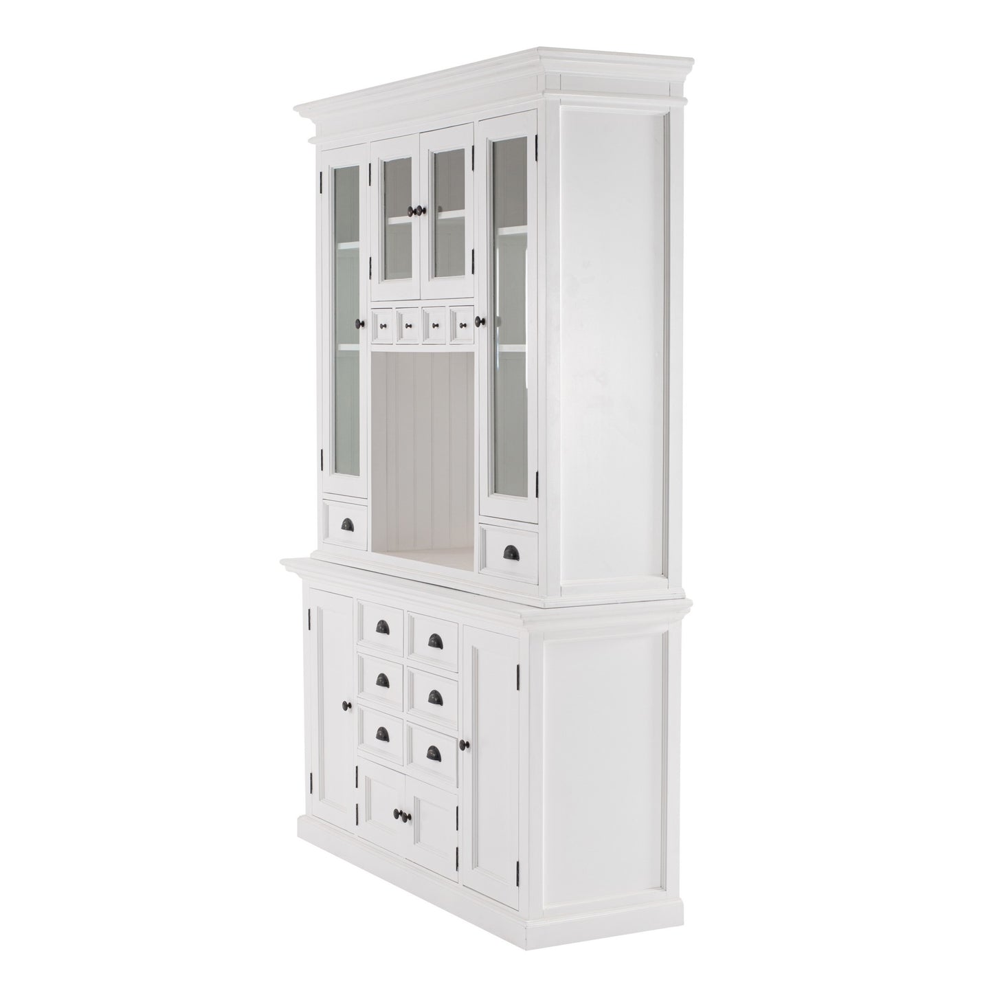 Classic White Kitchen Hutch By Homeroots | Cabinets | Modishstore - 2