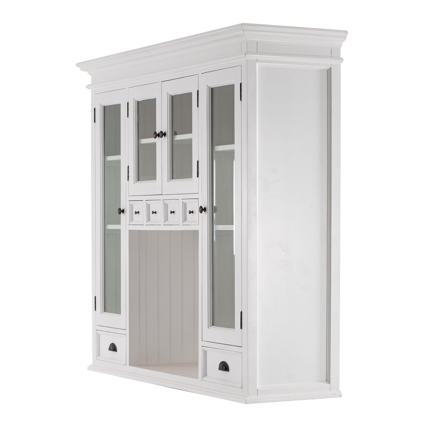 Classic White Kitchen Hutch By Homeroots | Cabinets | Modishstore - 7