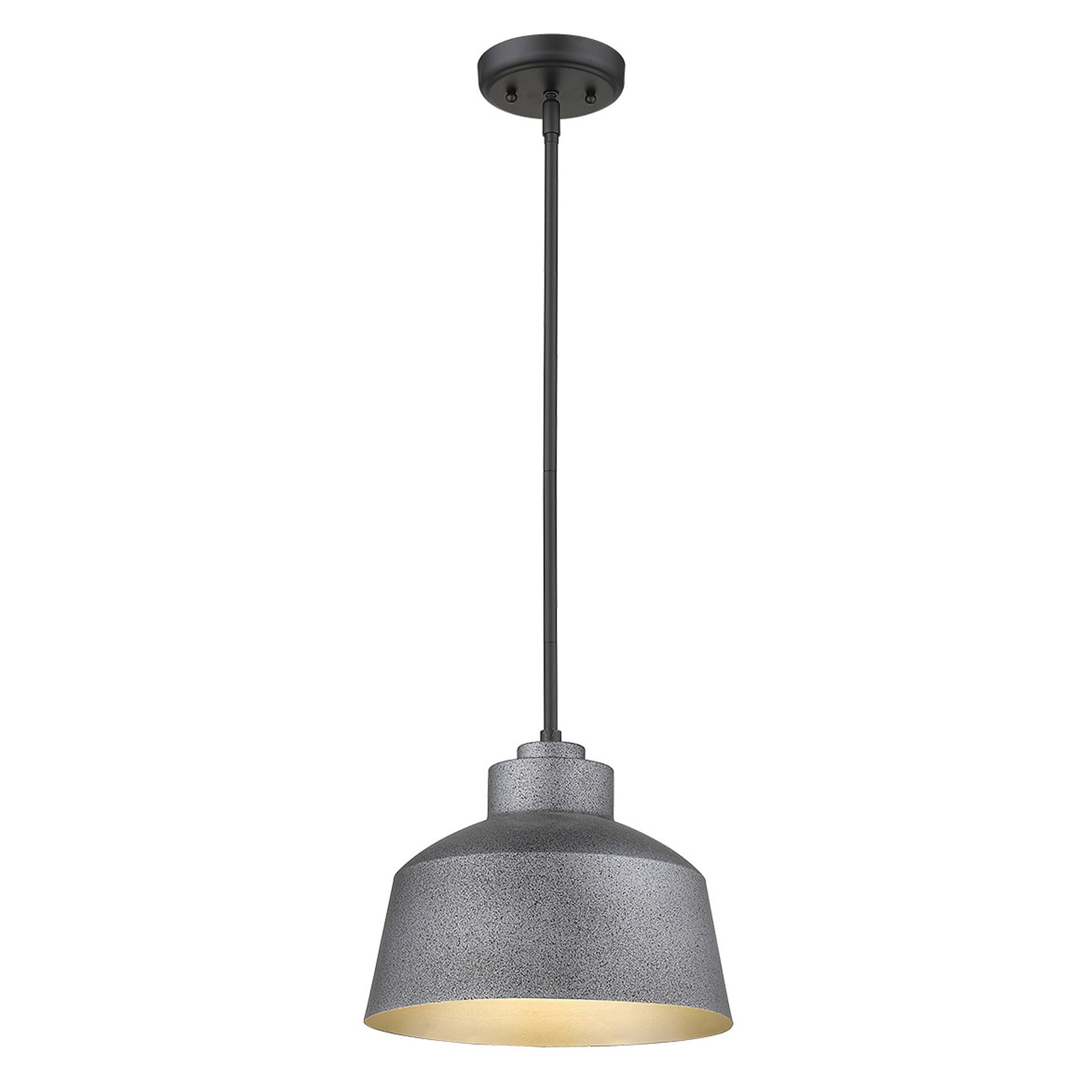 Barnes 1-Light Gray Convertible Pendant By Homeroots | Pendant Lamps | Modishstore - 4