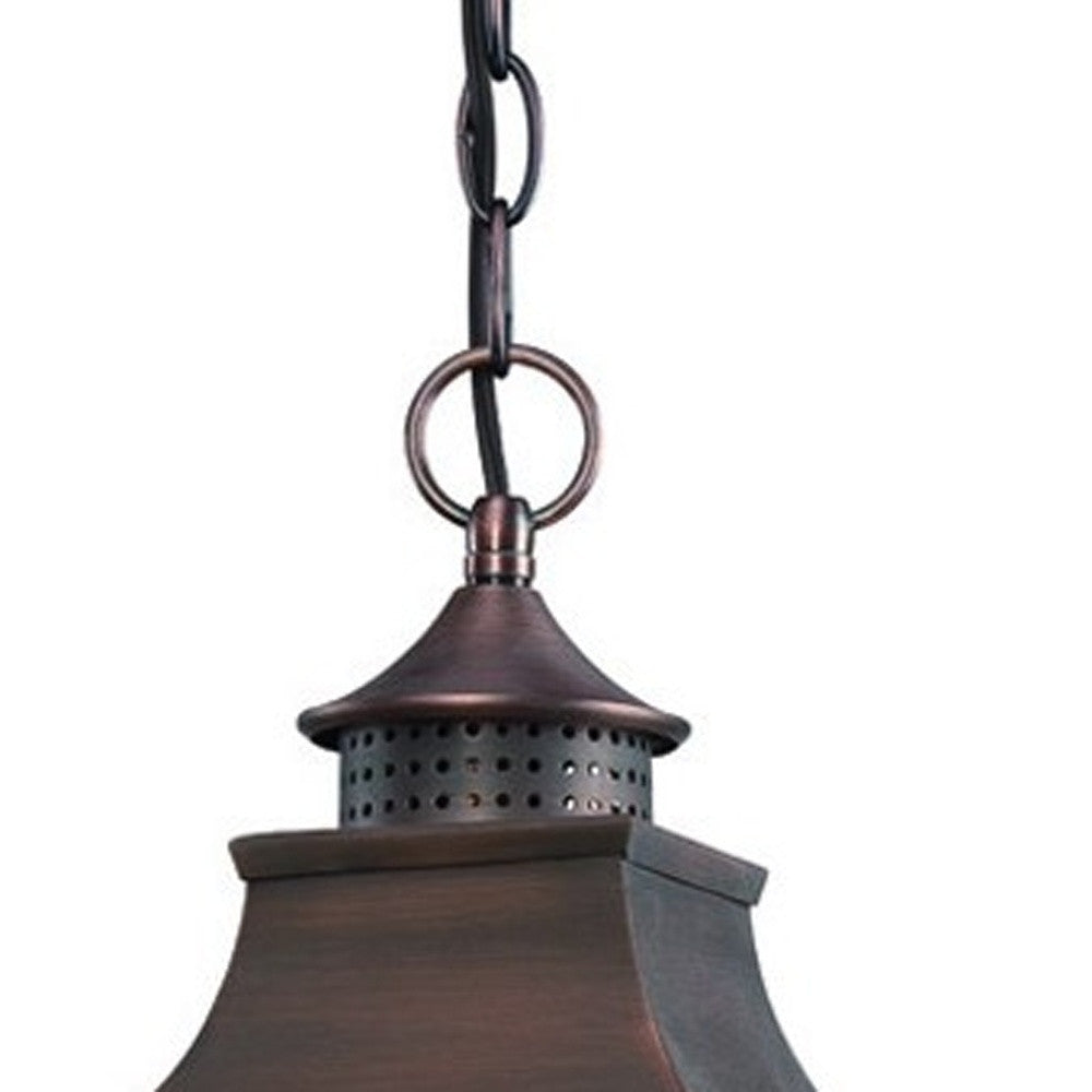 St. Charles 3-Light Acopper Patina Hanging Light By Homeroots | Chandeliers | Modishstore - 4