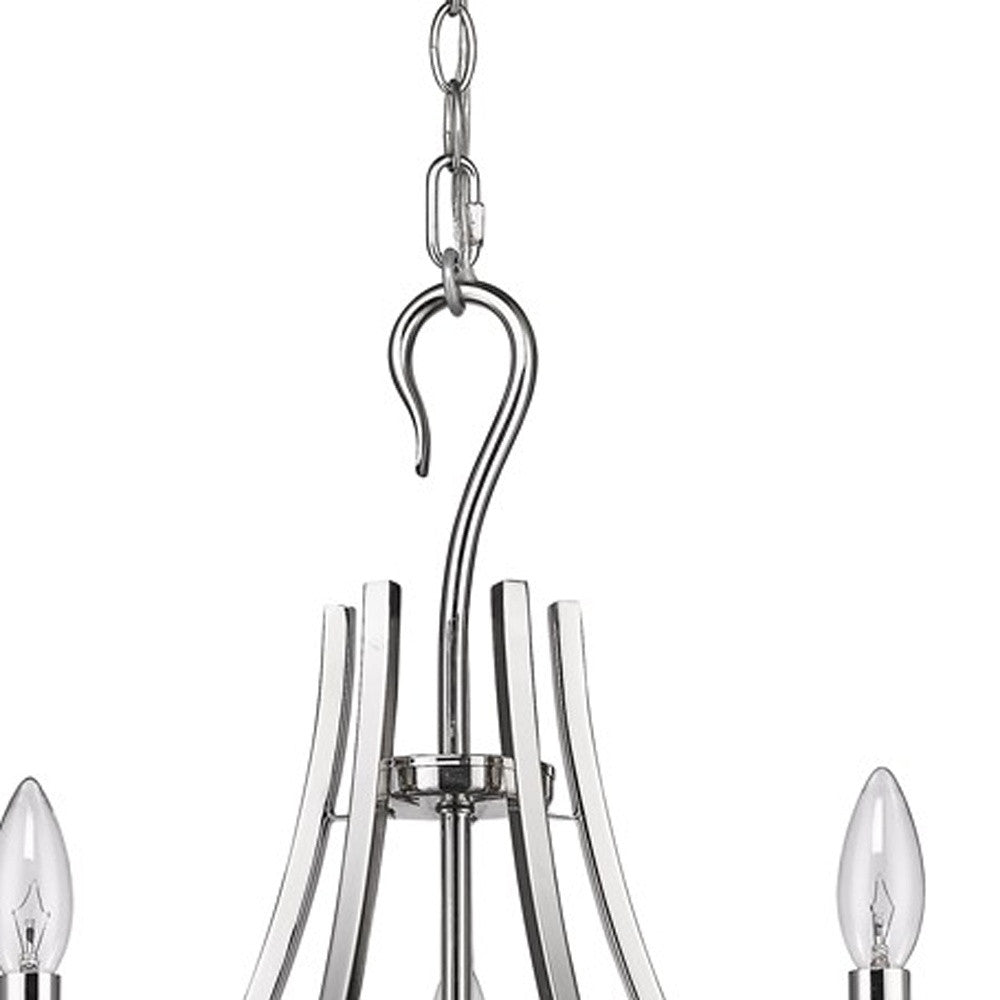 Michelle 5-Light Polished Nickel Chandelier By Homeroots