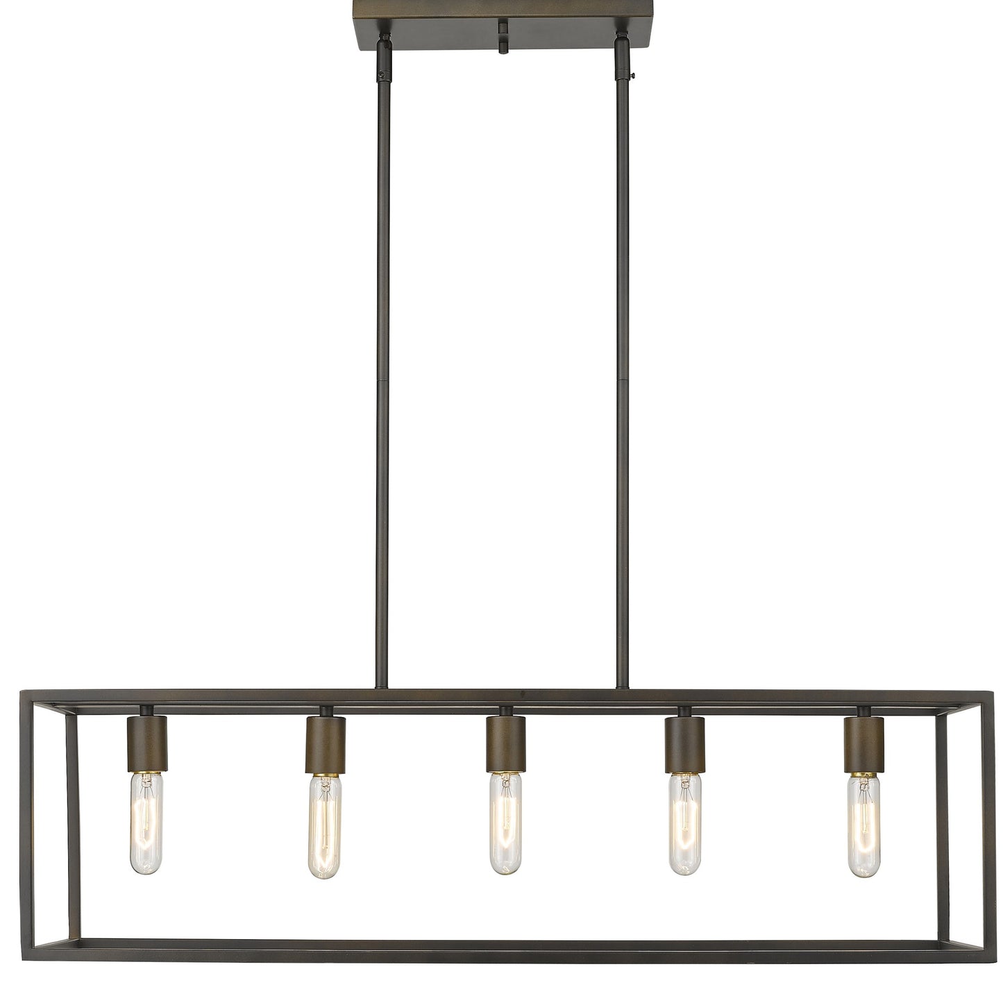 Cobar 5-Light Soil-Rubbed Bronze Island Pendant By Homeroots | Pendant Lamps | Modishstore - 5