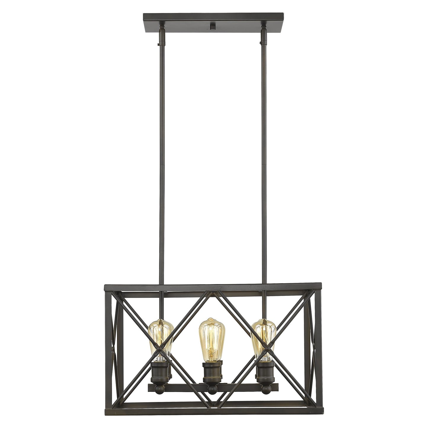 Brooklyn 6-Light Oil-Rubbed Bronze Pendant By Homeroots | Pendant Lamps | Modishstore - 3