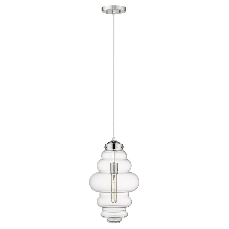 Ballina 1-Light Polished Nickel Mini-Pendant By Homeroots - 398248 | Pendant Lamps | Modishstore