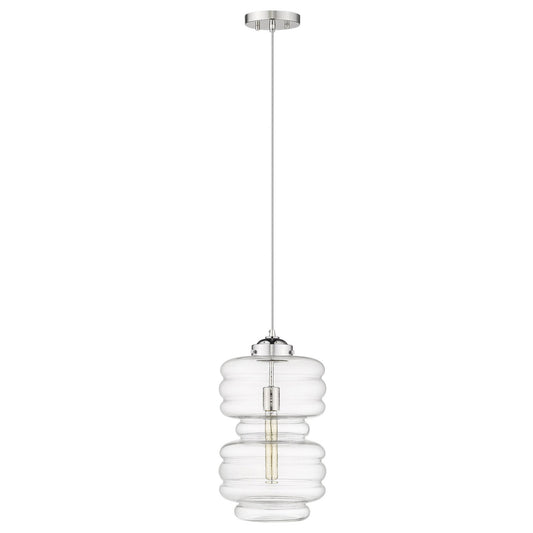 Ballina 1-Light Polished Nickel Mini-Pendant By Homeroots - 398249 | Pendant Lamps | Modishstore