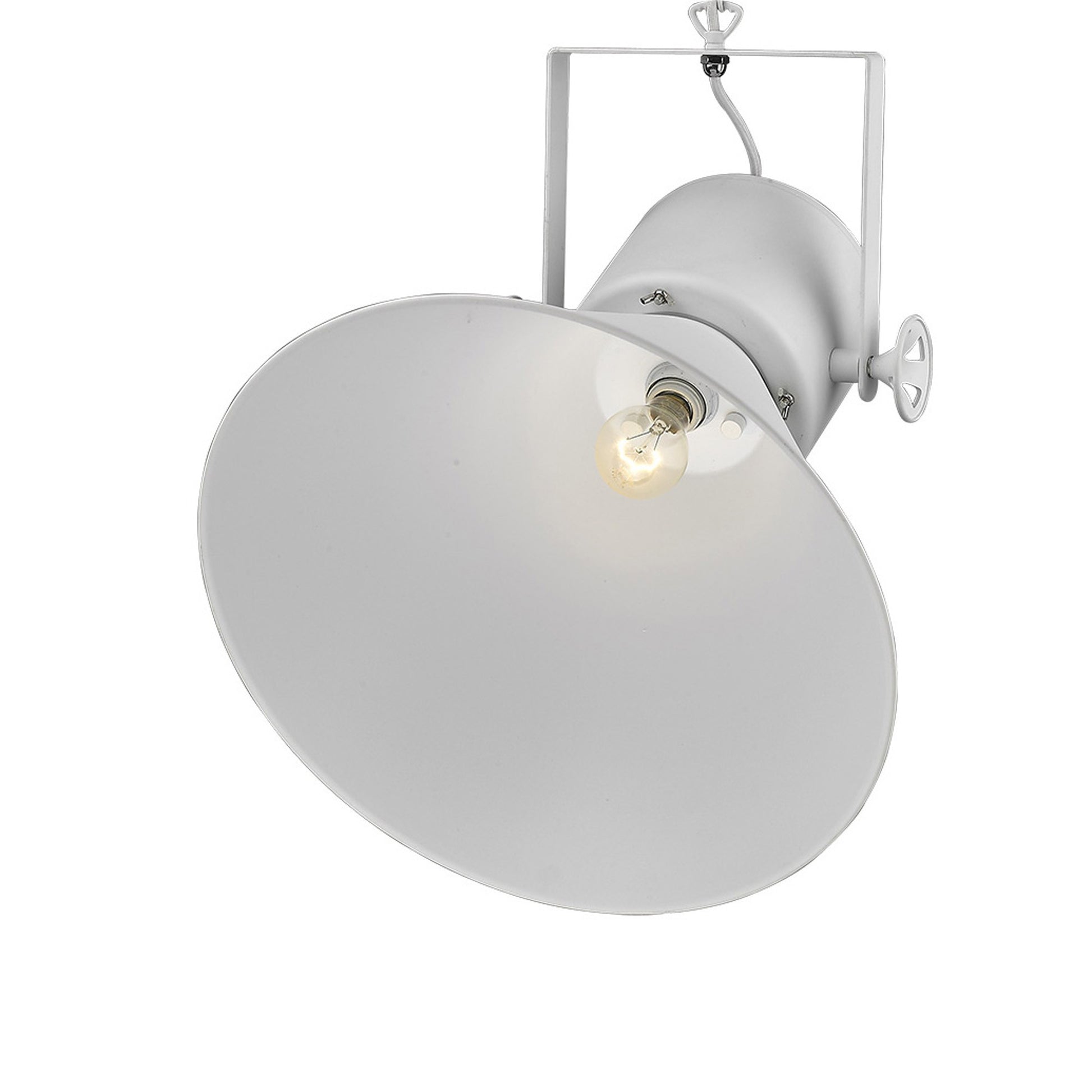 Crew 1-Light White Pendant By Homeroots | Pendant Lamps | Modishstore - 5