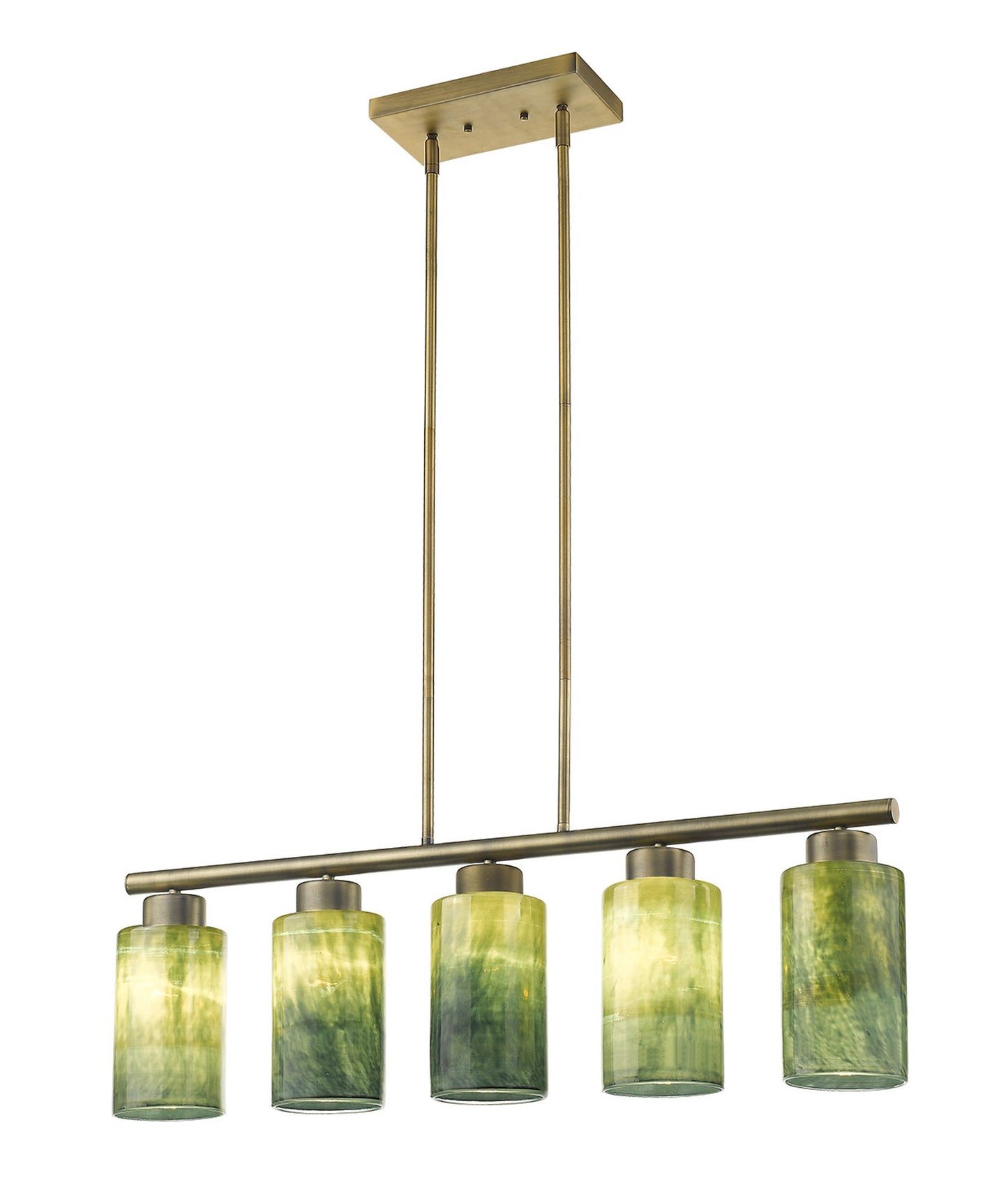 Monet 5-Light Brass Pendant By Homeroots | Pendant Lamps | Modishstore - 2