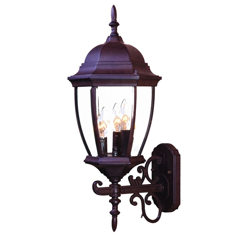 Dark Brown Ornamental Lantern Wall Light By Homeroots | Wall Lamps | Modishstore