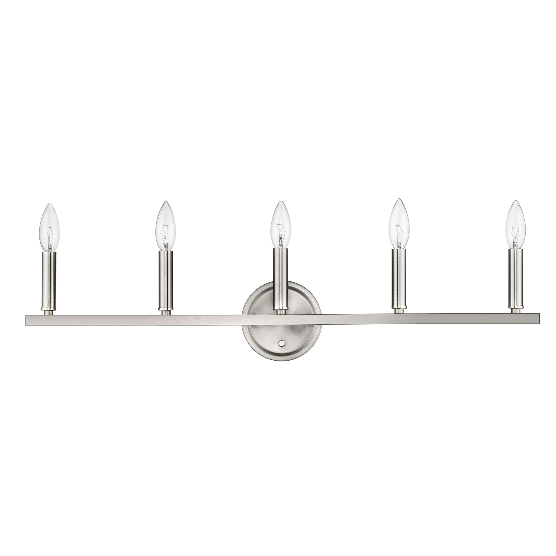 Sawyer 5-Light Satin Nickel Vanity By Homeroots | Vanity Light | Modishstore - 7