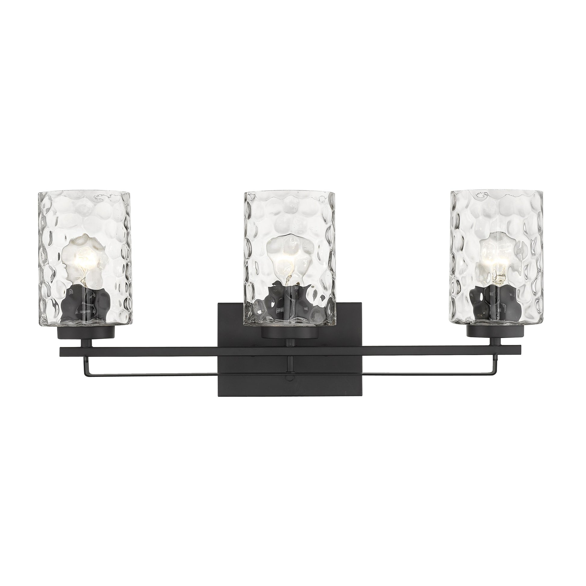 Livvy 3-Light Matte Black Vanity By Homeroots | Vanity Light | Modishstore - 4