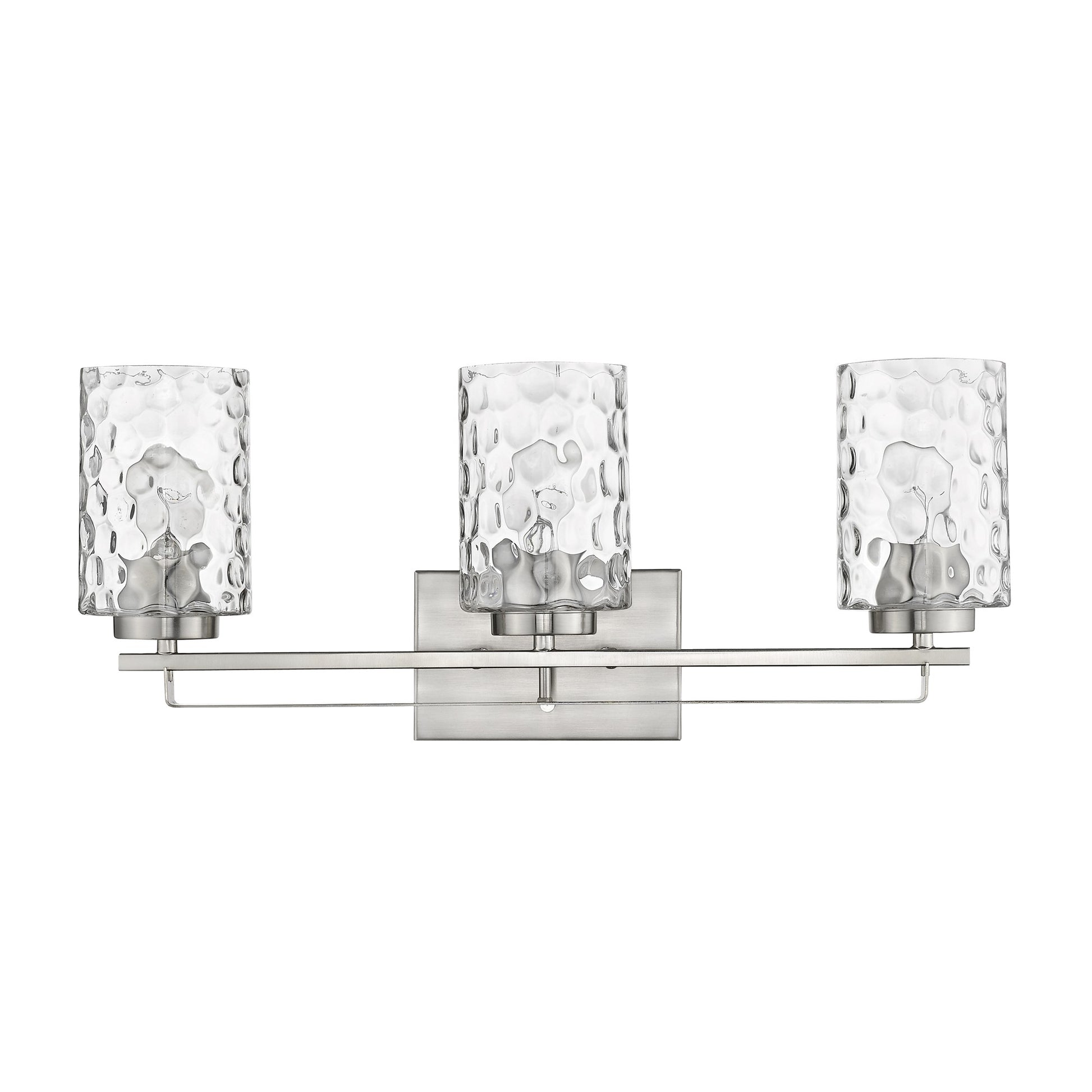 Livvy 3-Light Satin Nickel Vanity By Homeroots | Vanity Light | Modishstore - 3