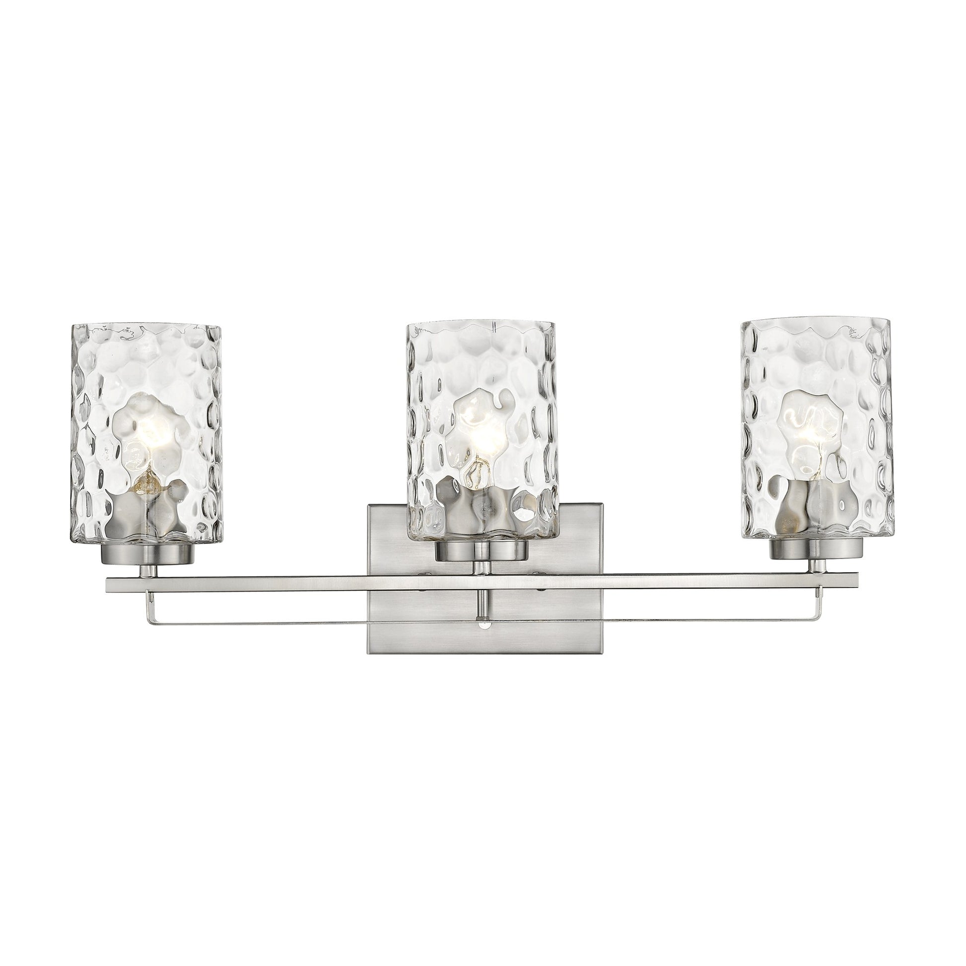 Livvy 3-Light Satin Nickel Vanity By Homeroots | Vanity Light | Modishstore - 4