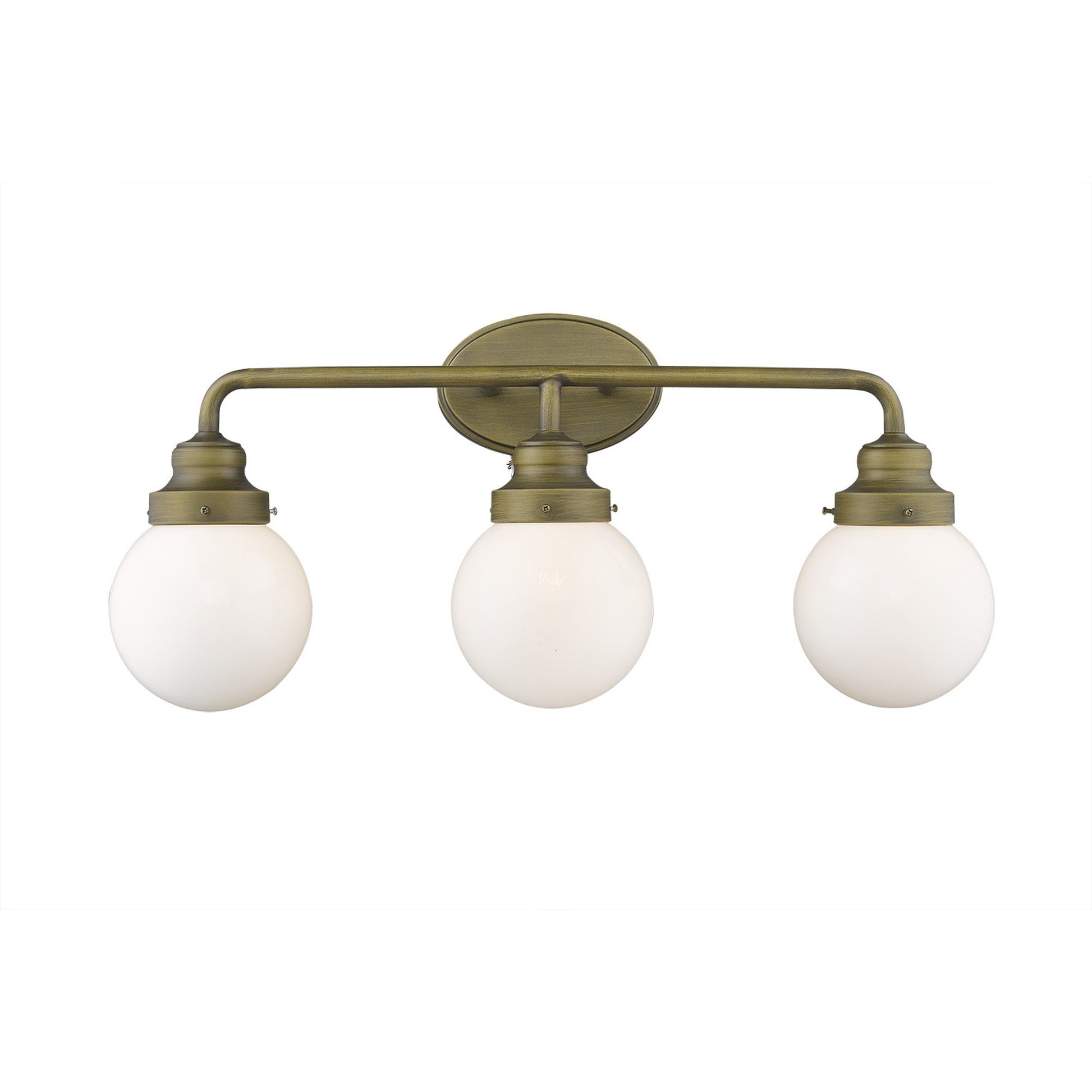 Portsmith 3-Light Raw Brass Vanity By Homeroots | Vanity Light | Modishstore - 2