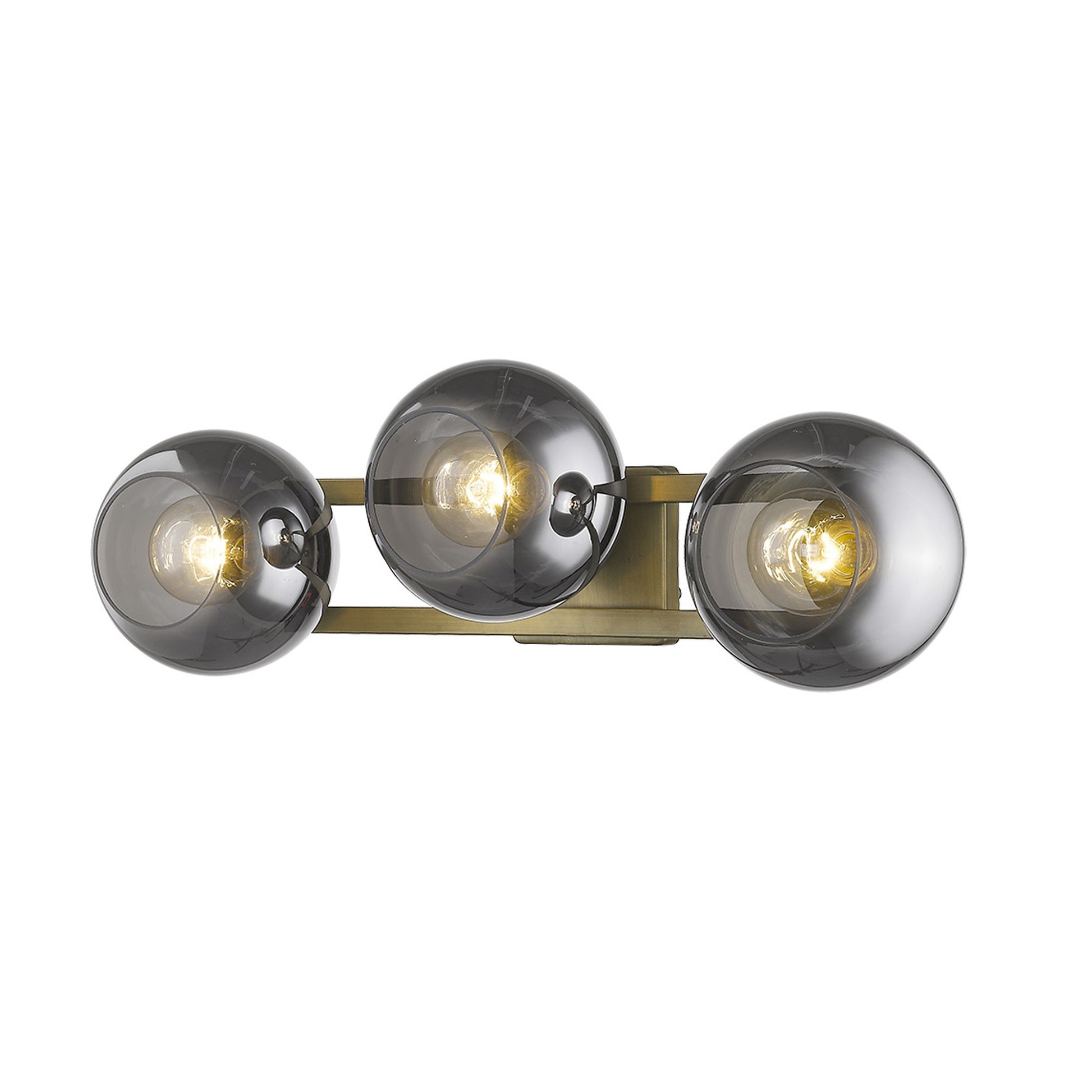 Lunette 3-Light Aged Brass Sconce By Homeroots | Sconces | Modishstore - 2