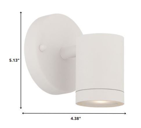 White LED One Light Outdoor Can Shape Wall Sconce By Homeroots | Sconces | Modishstore - 2