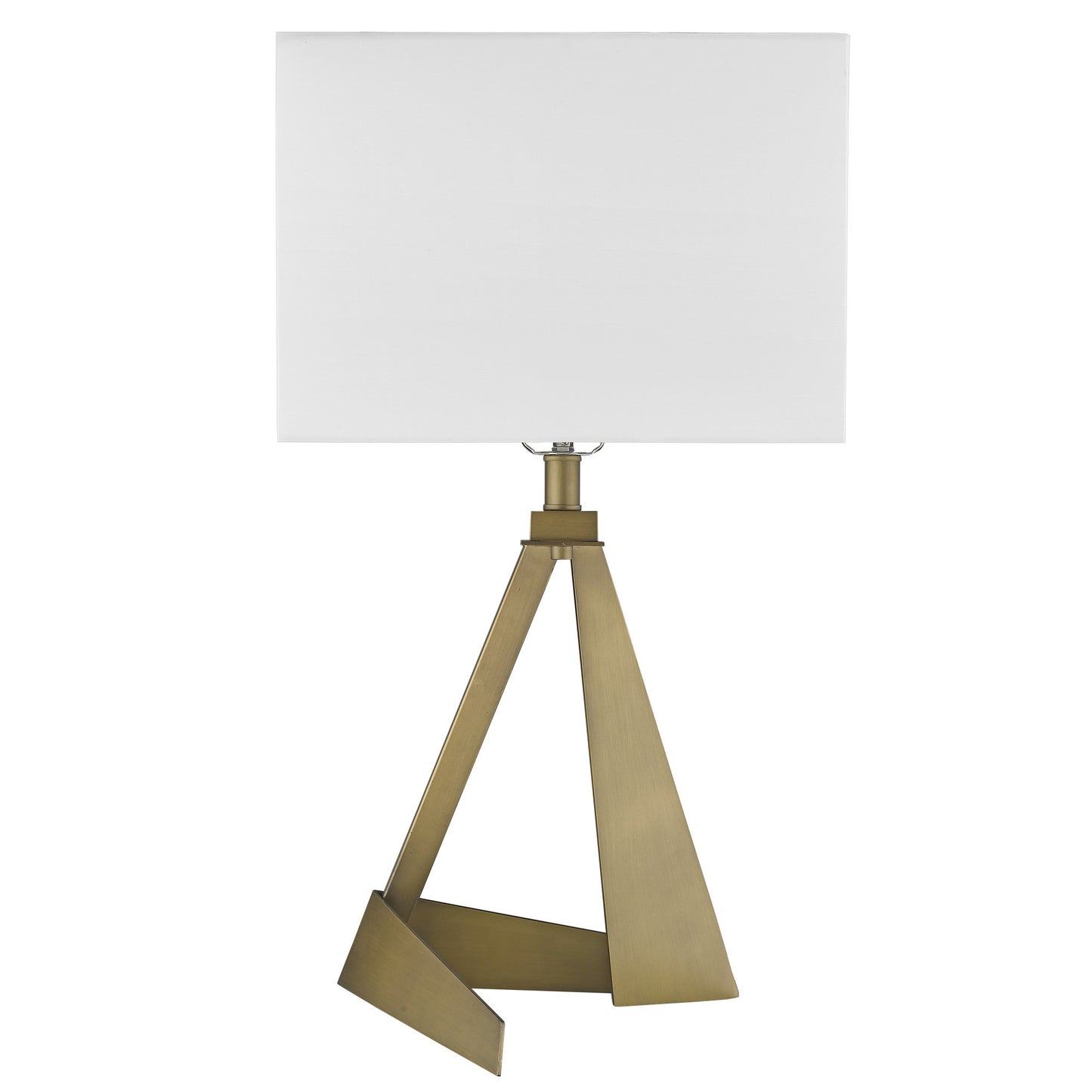 Stratos 1-Light Aged Brass Table Lamp By Homeroots | Table Lamps | Modishstore - 9