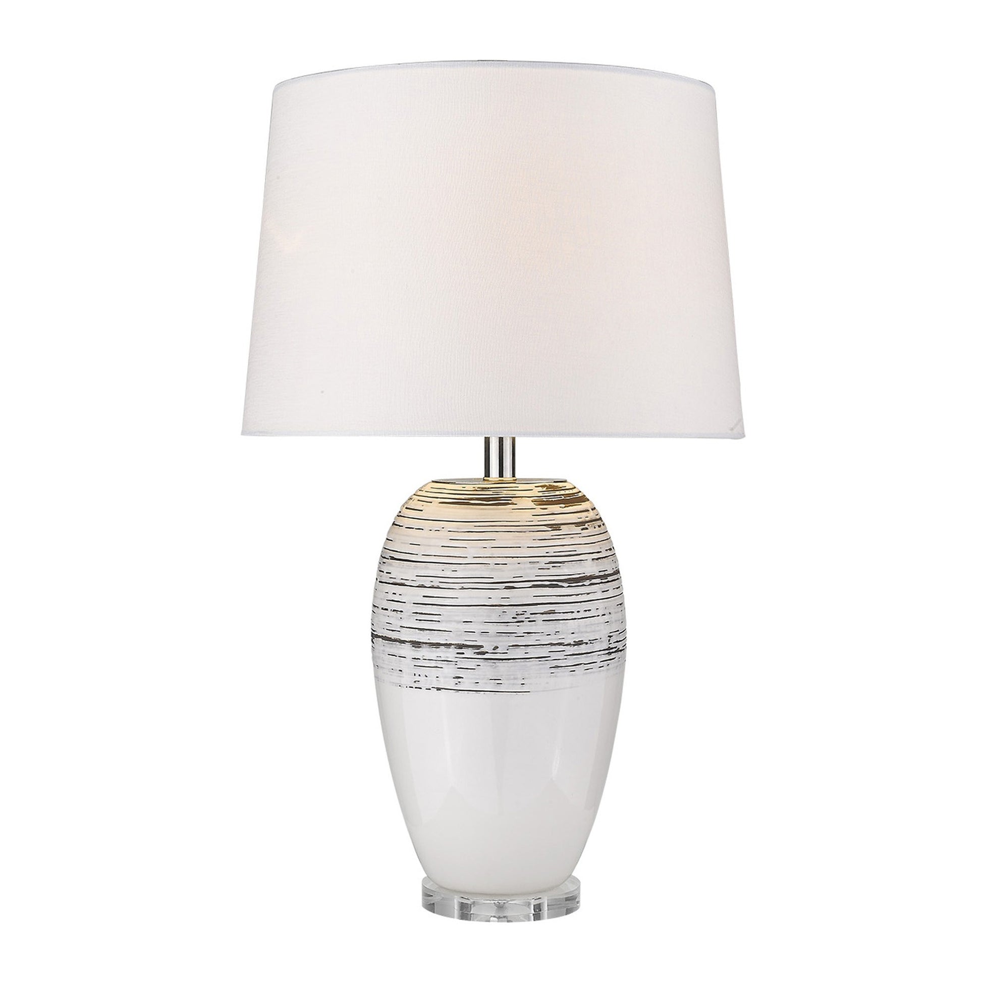 Trend Home 1-Light Polished Nickel Table Lamp By Homeroots - 399158 | Table Lamps | Modishstore - 2