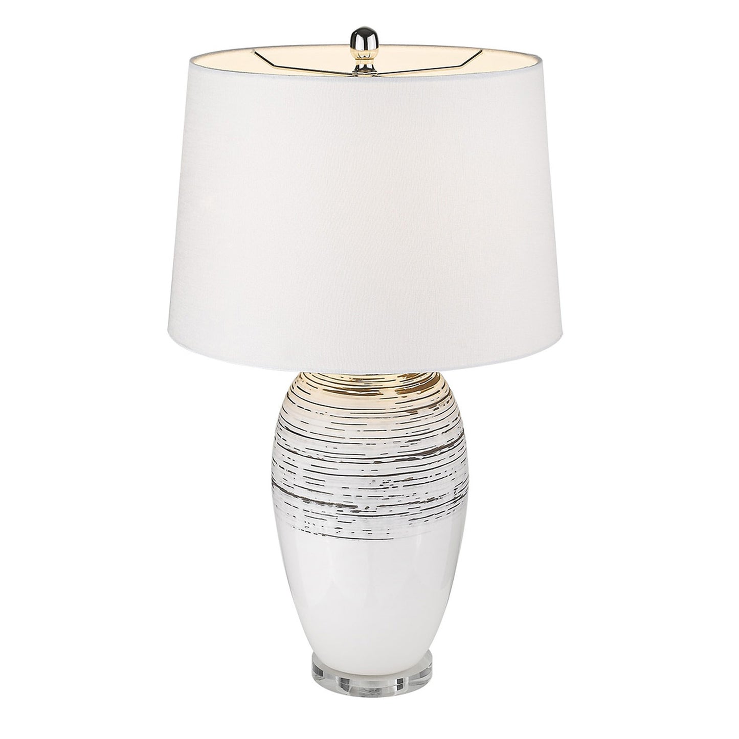 Trend Home 1-Light Polished Nickel Table Lamp By Homeroots - 399158 | Table Lamps | Modishstore - 3