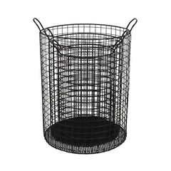 Set of Three Metal Wire Storage Baskets By Homeroots